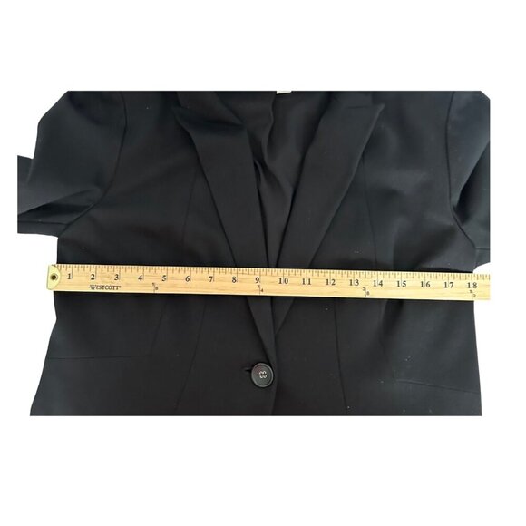 Chico’s Fully Lined Women’s Blazer/Jacket Size Medium 8/10 in Black - Picture 5 of 5